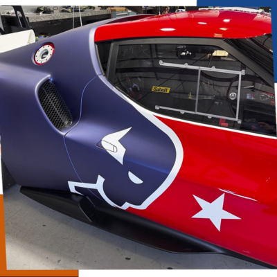 Vehicle Wraps in South Florida | Sports Car Back side