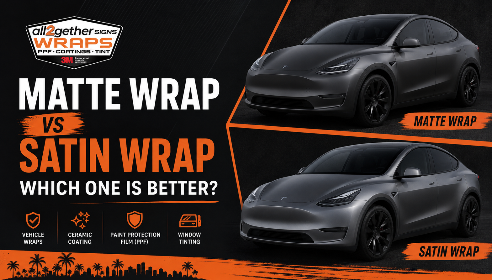 Matte Wrap vs Satin Wrap: Which One Is Better for Your Vehicle?