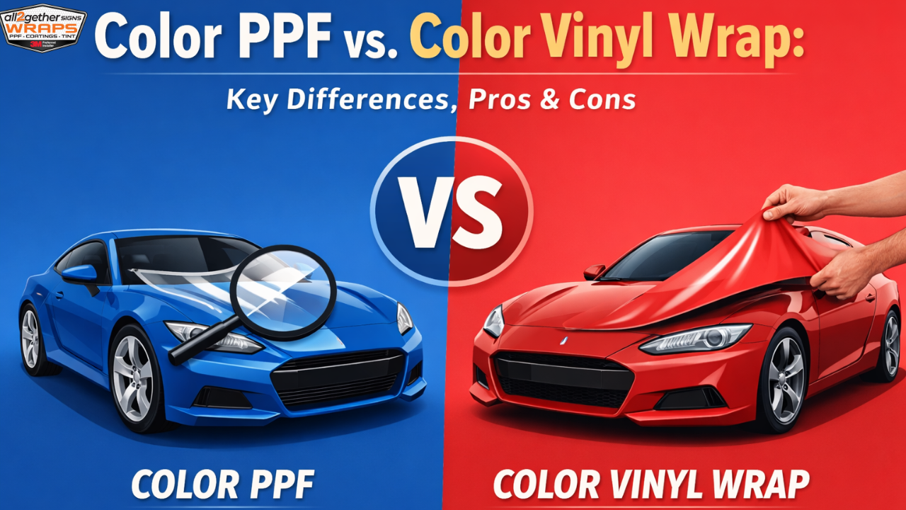 Color PPF vs Vinyl Wrap